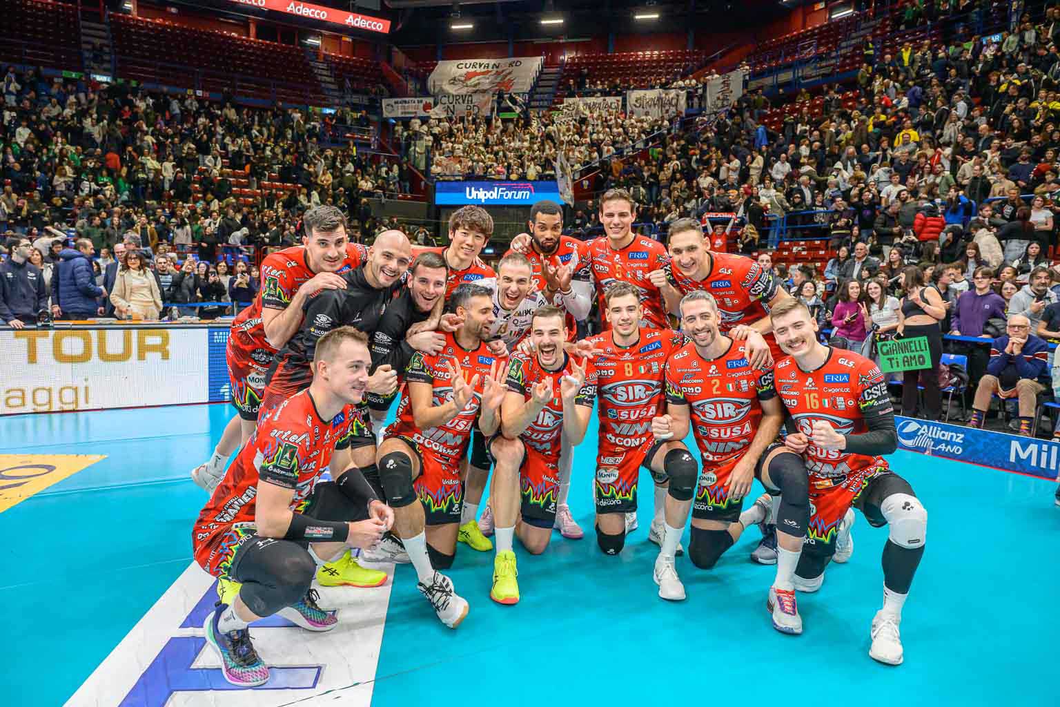 Superlega: Perugia piega Milano in quattro set. Spettacolo e record al Forum