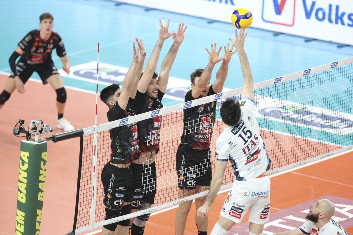 Superlega: L'analisi di Trento-Civitanova, dominio dell’Itas nei numeri e nel gioco