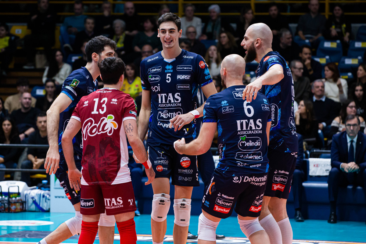 Superlega: Modena ci prova, ma pesano 41 errori punti. Trento prolunga la striscia