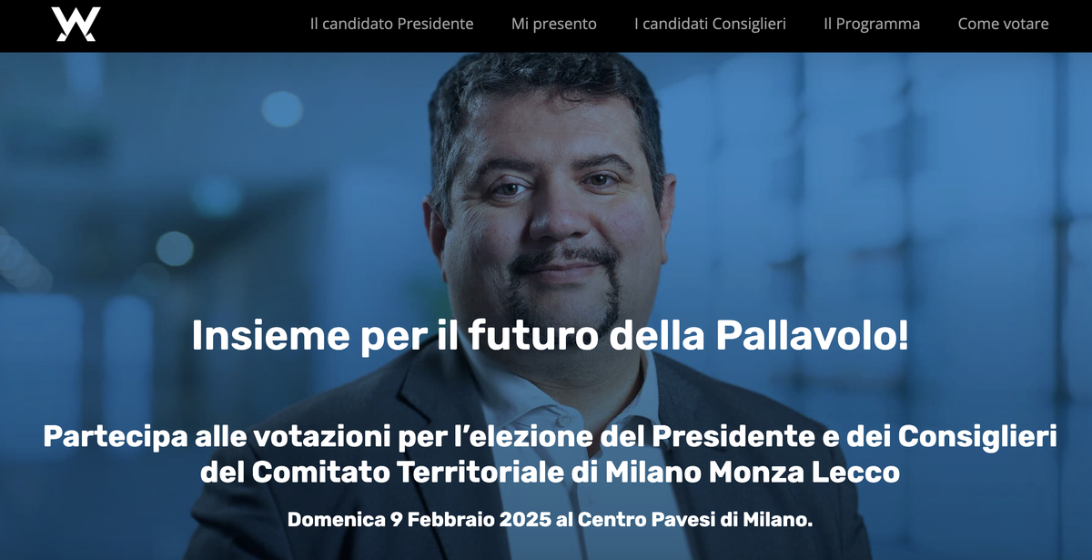 Elezioni Fipav: William Aimar presenta la candidatura per il Comitato Territoriale Milano Monza Lecco