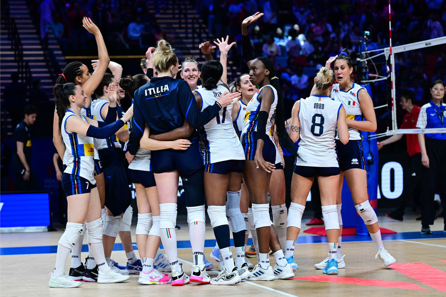 VNL F.: In archivio la 2a settimana. Ranking: Italia 70 punti sul Canada. Azzurre a Parigi!