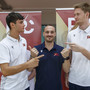 Bertoncello, coach Valentini ed Ekstrand