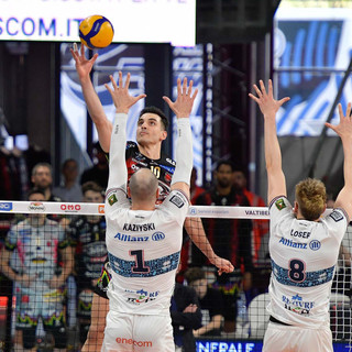 Superlega: Semifinale3. Perugia soffre solo un set. 3-1 a Milano