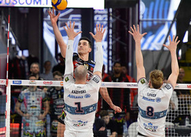 Superlega: Semifinale3. Perugia soffre solo un set. 3-1 a Milano