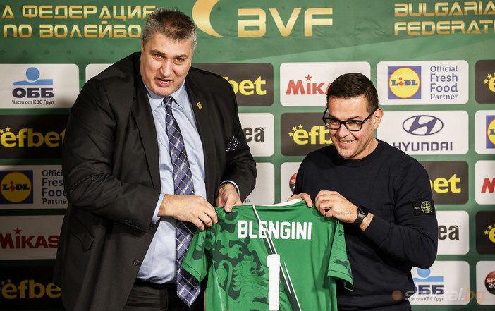 Ganev e il nuovo ct bulgaro Blengini