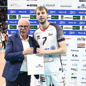 Il presidente Fusaro con l'opposto Reggers, una delle più belle rivelazioni delle ultime stagioni di Superlega