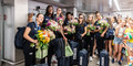 Olimpiadi F.: La festa per le azzurre di ritorno da Parigi - foto