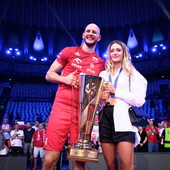 Bartosz Kurek e la moglie Anna con l'oro europeo