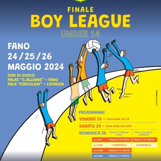 Del Monte Boy League 2024: Il calendario della 25a edizione in programma a Fano