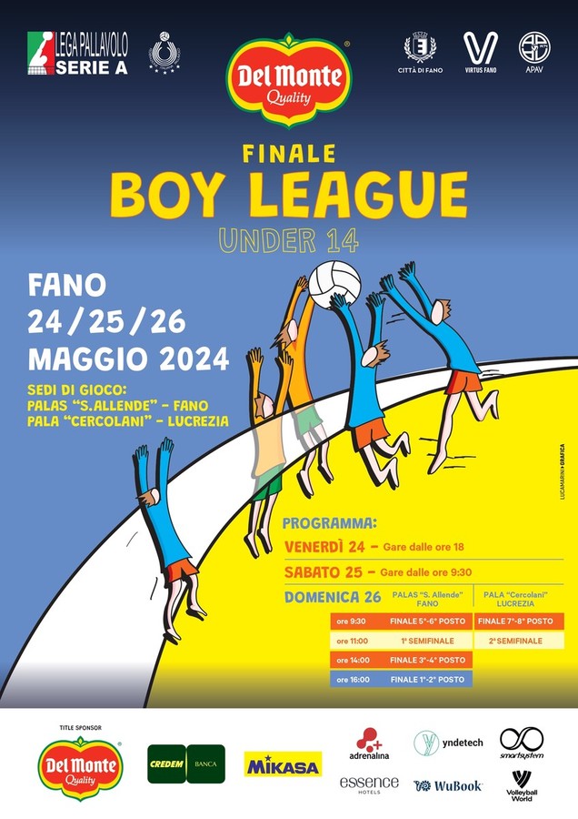 Del Monte Boy League 2024: Il calendario della 25a edizione in programma a Fano