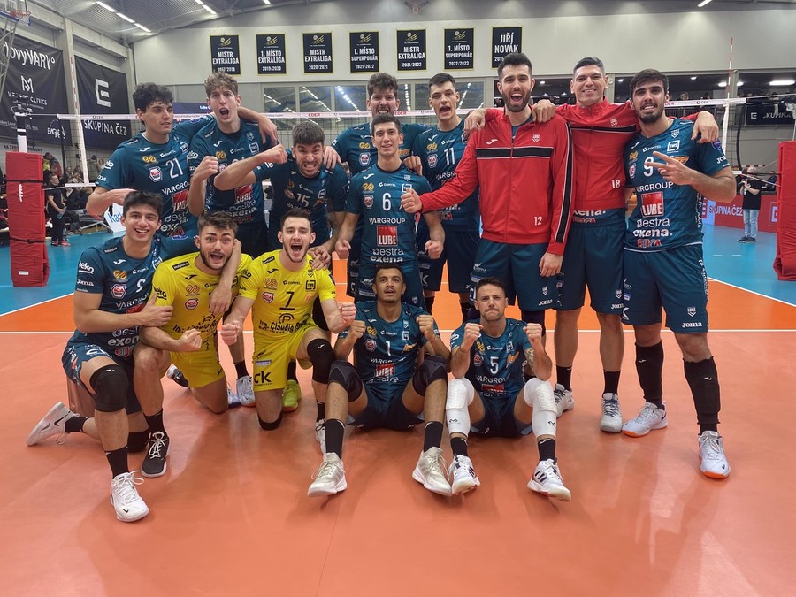 Challenge Cup: Civitanova debutta con una vittoria schiacciante in Repubblica Ceca