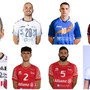 In senso orario, il veterano Colaci, Gaggini, Scanferla, Pace, Federici, Catania e Staforini