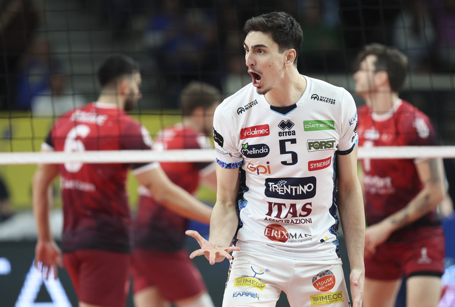 Cev Cup: Dallo 0-2 Michieletto trascina Trento al 3-2 sullo Ziraat