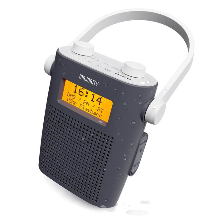 Majority presenta la radio impermeabile Eversden. Combinazione di Radio DAB+ e connettività Bluetooth