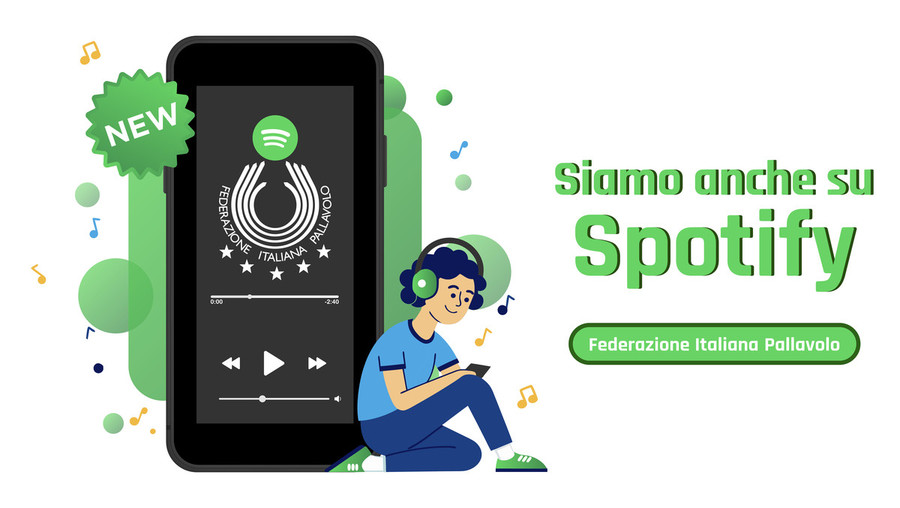 Fipav: Aperto un nuovo canale, la storia e la musica del volley su Spotify