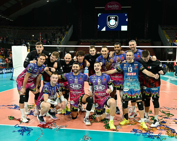 Champions League: Perugia domina all’esordio in Coppa. 3-0 sul České Budějovice