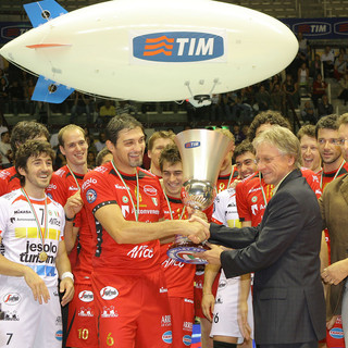 Papi vince la sua 8° Supercoppa nella stagione 2007/08 giocata a Trieste: Sisley Treviso - M.Roma Volley 3-0 (25-19, 25-19, 25-21)