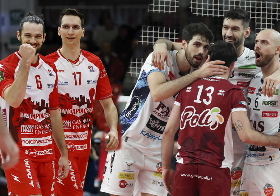 Superlega Credem Banca: Oggi doppio anticipo. Il big match però è Piacenza-Trento