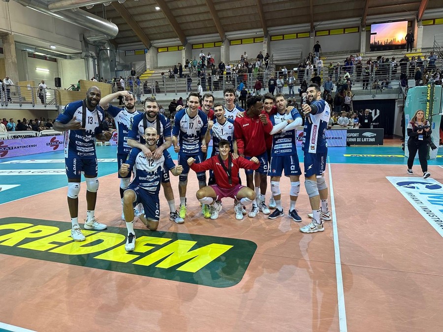 Superlega Credem Banca: Brizard MVP, Piacenza vince a Cisterna una gara lottata