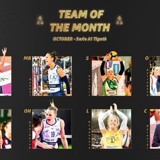 A1 Tigotà: Svelato il Team Of The Month del mese di ottobre: tre olimpioniche presenti