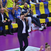 Coach Santarelli oggi alla 300esima partita alla guida dell'Imoco