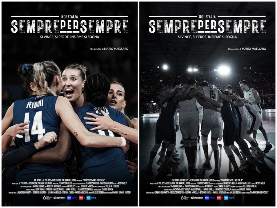 Fipav: &quot;SemprexSempre-Noi Italia&quot;,  nuovo docufilm sulle Nazionali azzurre in prima visione su Rai 2