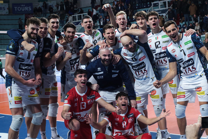 Champions League: Trento vince a Tours 3-1. Michieletto trascinatore