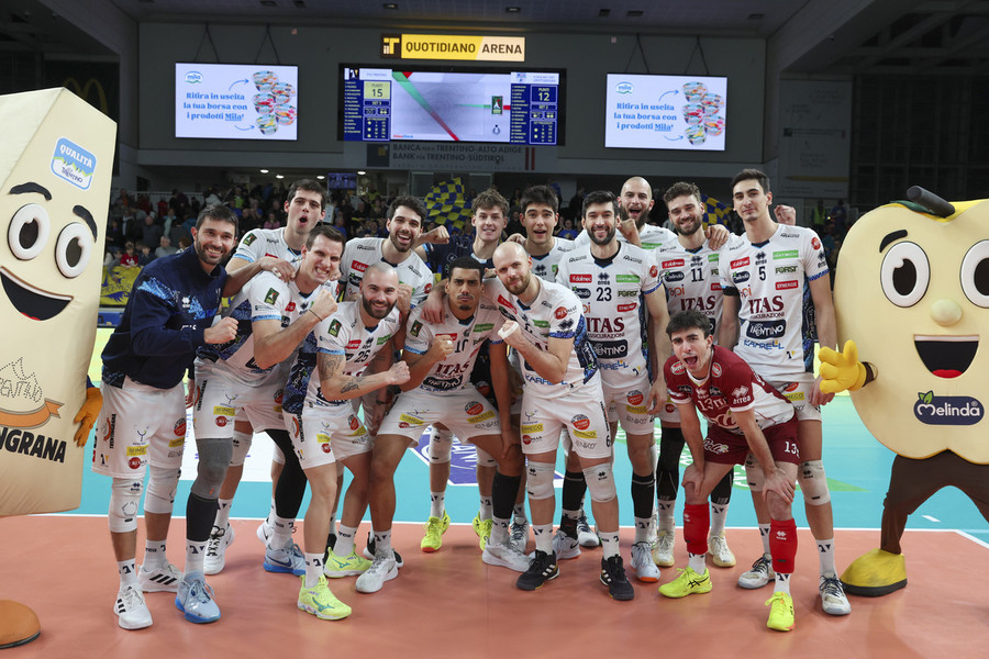 Superlega: Michieletto MVP, Trento però vince  &quot;solo&quot; 3-2 contro una combattiva Grottazzolina