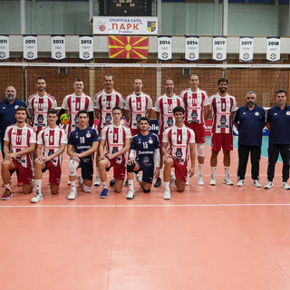 L'Olympiakos con Gardini, Travica, Atanasijevic, Djuric, Pajenk e Perrin...