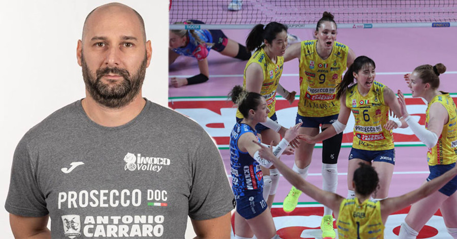 Coach Barbato oggi guida l'Imoco