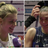 A1 F.: Nika Daalderop e Anna Davyskiba commentano il 3-2 di Milano-Firenze