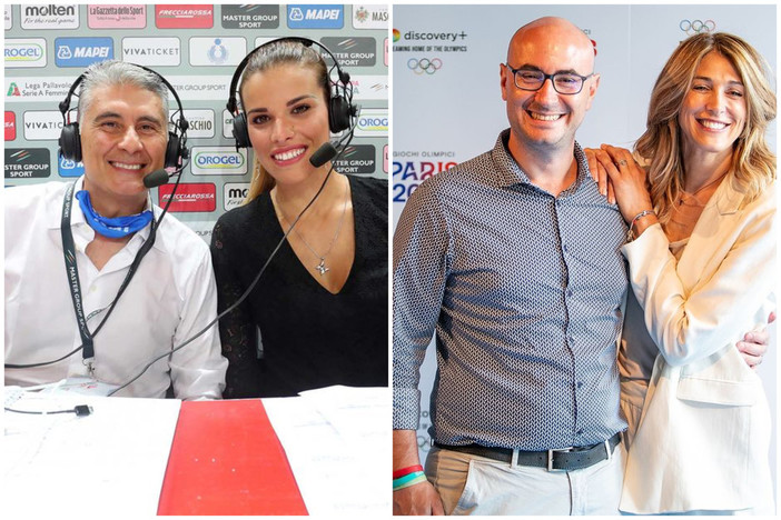 Marco Fantasia e Giulia Pisani voci Rai, Fabrizio Monari e Rachele Sangiuliano volti e voci di Eurosport/Discovery+