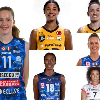 Stelle di Champions: Haak, Thompson, Gabi, Robinson, Diouf, Egonu... in senso orario