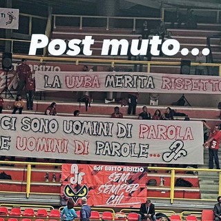 L'immagine circolata sui social postata anche da alcune atlete della UYBA con l'aggiunta di &quot;post muto&quot;